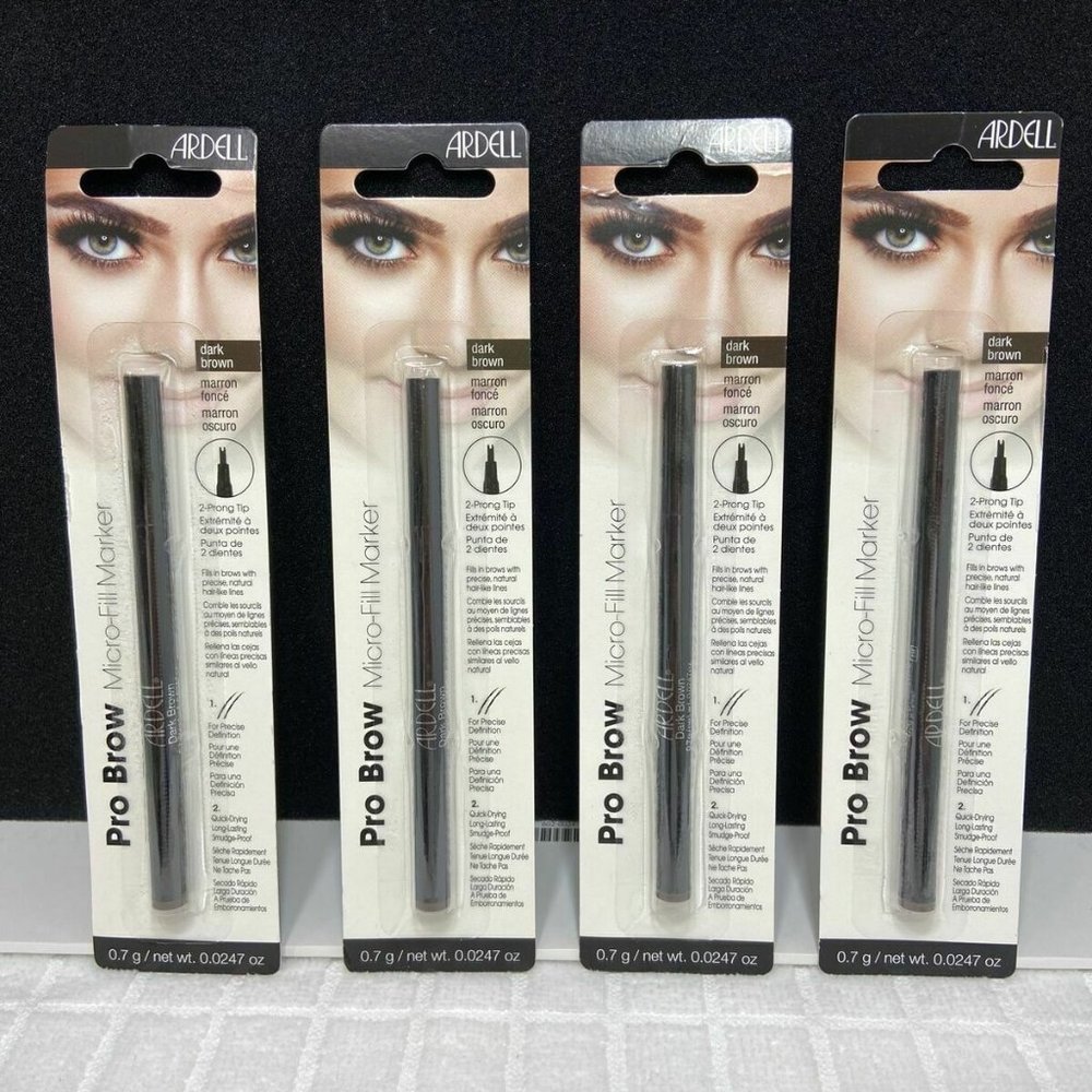 Ardell Pro Brow Micro-Fill Marker Set of 4 Dark Br